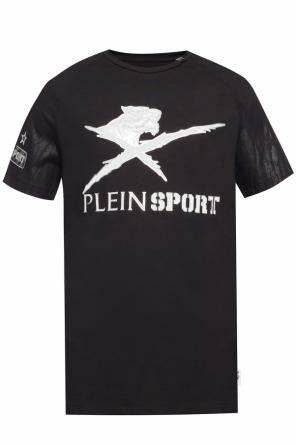 Branded t-shirt with tiger head print, zdjęcie 1 Branded t-shirt with tiger head print od Plein Sport